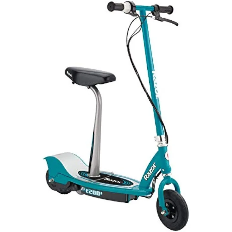 

Razor E200S Electric Scooter for Kids Ages 13+ - 8" Pneumatic Tires, 200-Watt Motor, Up to 12 mph and 40 min of Ride Time