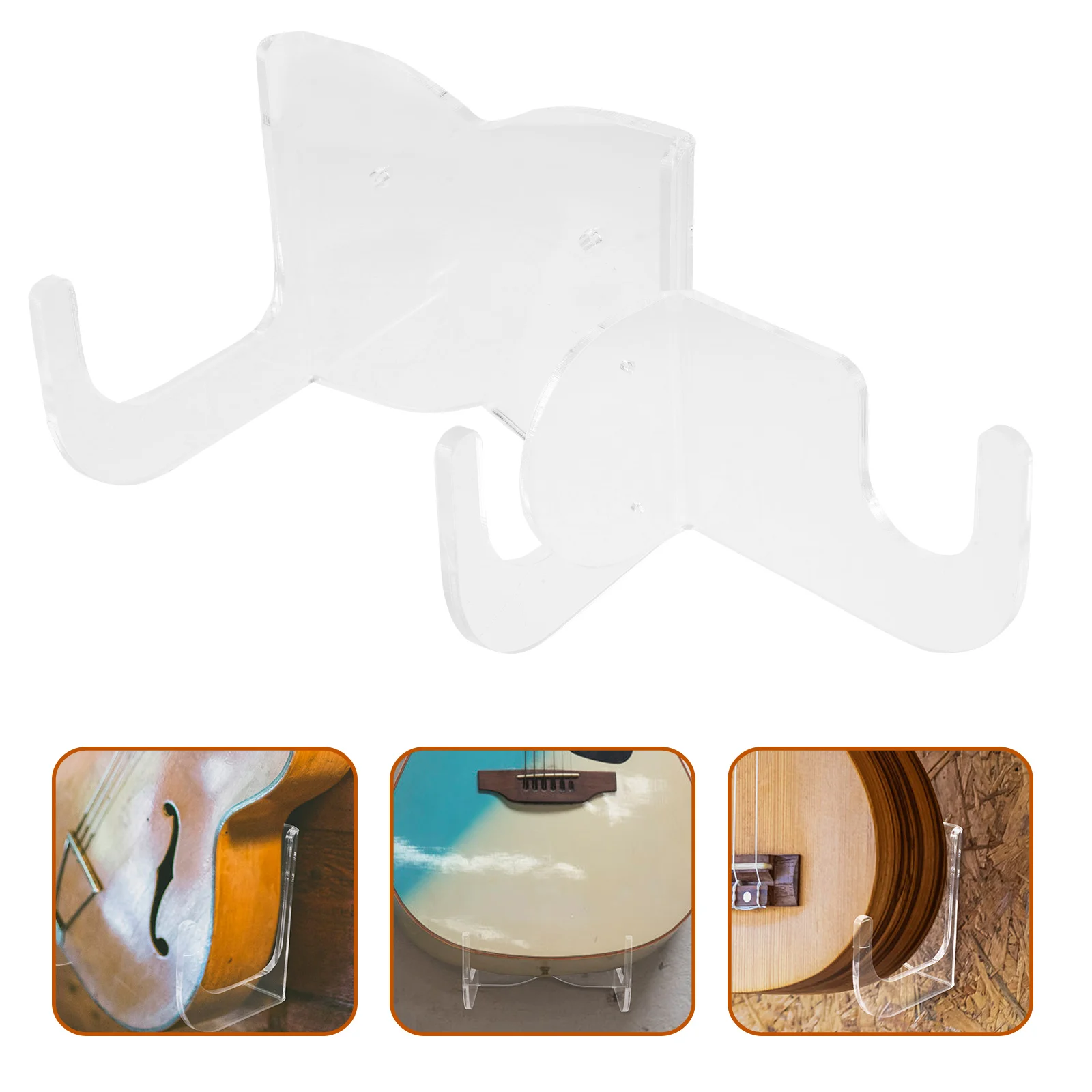 Настенный держатель для бас-гитары вешалка крепления крючок укулеле акриловая