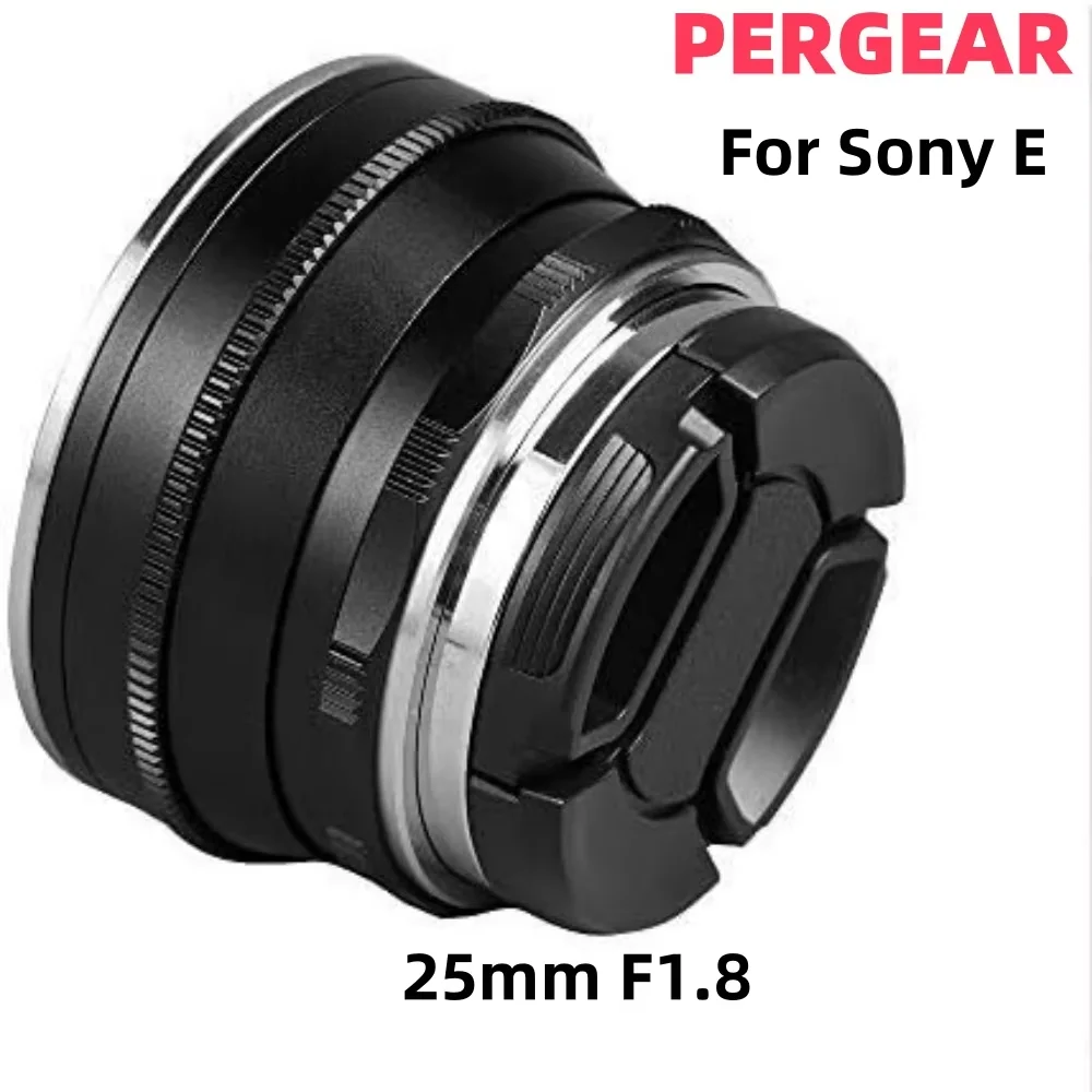 PERGEAR 25 мм F1.8 объектив с фиксированным объективом и ручной фокусировкой для камер