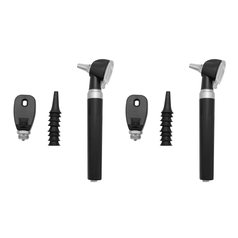 

2X Professional ENT Diagnostic Kit Portable Endoscope Ophthalmoscope LED Otoscopio Direct Fiber Otoscope Ophthalmoscope