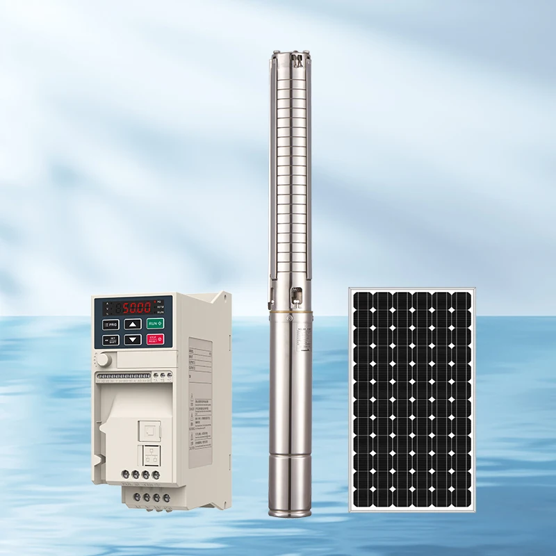 Погружной Гибридный водяной насос 3 кВт ac dc на солнечной батарее 18 м ч с большим
