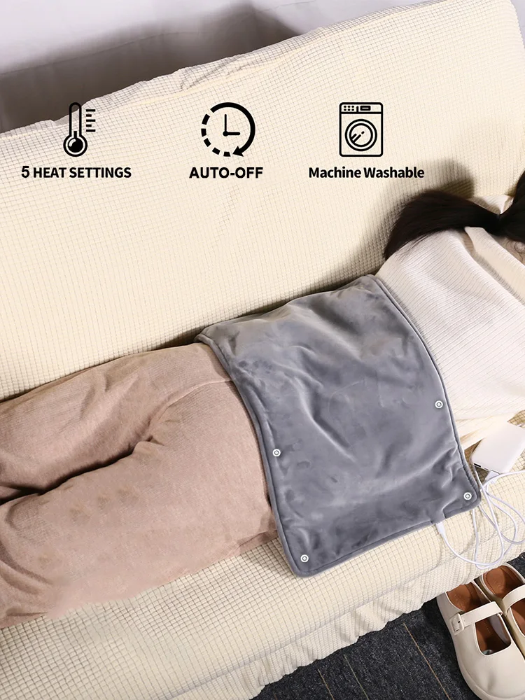 Одеяло с электрическим подогревом через USB 3 уровня нагрева флисовое одеяло