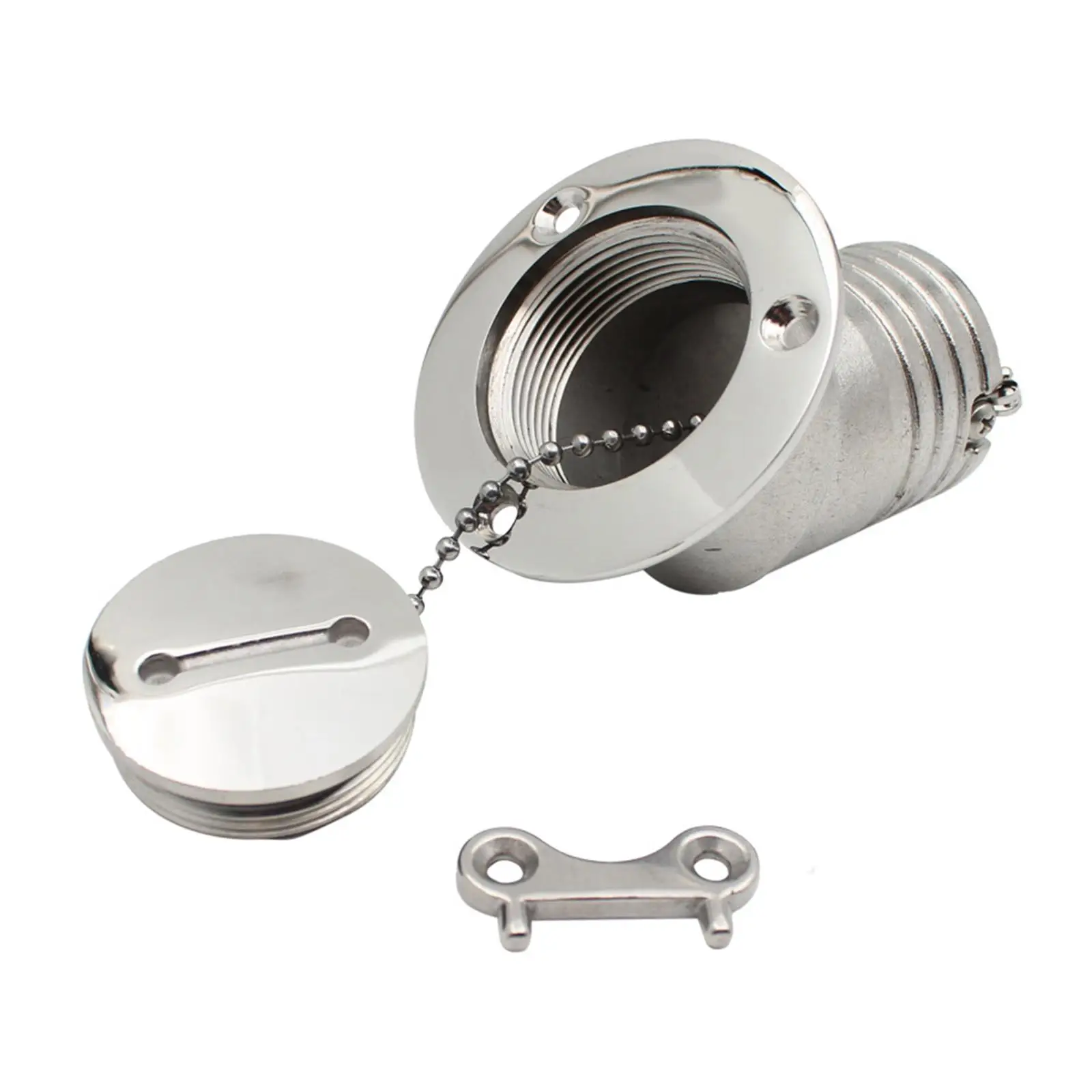 

Deck Fill Filler Marine Hardware, 316 Stainless Steel Universal Waste Deck Filler for Yacht