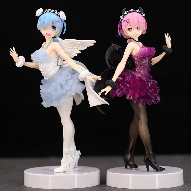 

NEW Re:ZERO -Starting Life in Another World Anime Figure Angels Rem Demons Ram Action Figure Rem/Ram Figurine Model Doll Toys