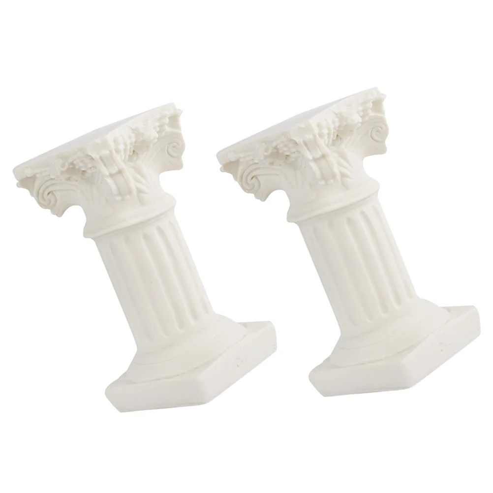 

Roman Pillar Greek Column Columns Statue Resin Decor Wedding Pillars Stand Holder Decorative Sculpture Statues White Home