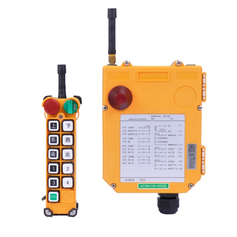 

Hot Sale 12V 10 Keys Double Speed RF Remote Control Controller For Electric Hoist Universal Elevator Crane Radio Remote Control