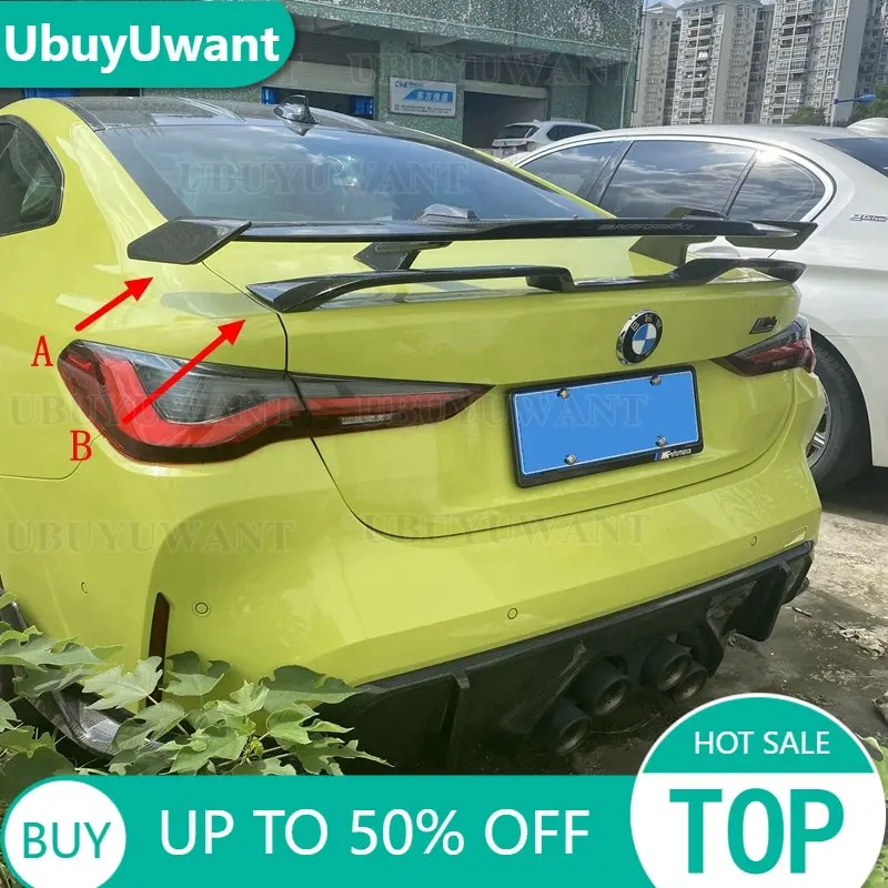 

Use For BMW BMW G22 G82 M4 2021-2022 Year Spoiler Sport Carbon Fiber Material Rear Trunk Wing Car Body Kit Accessories