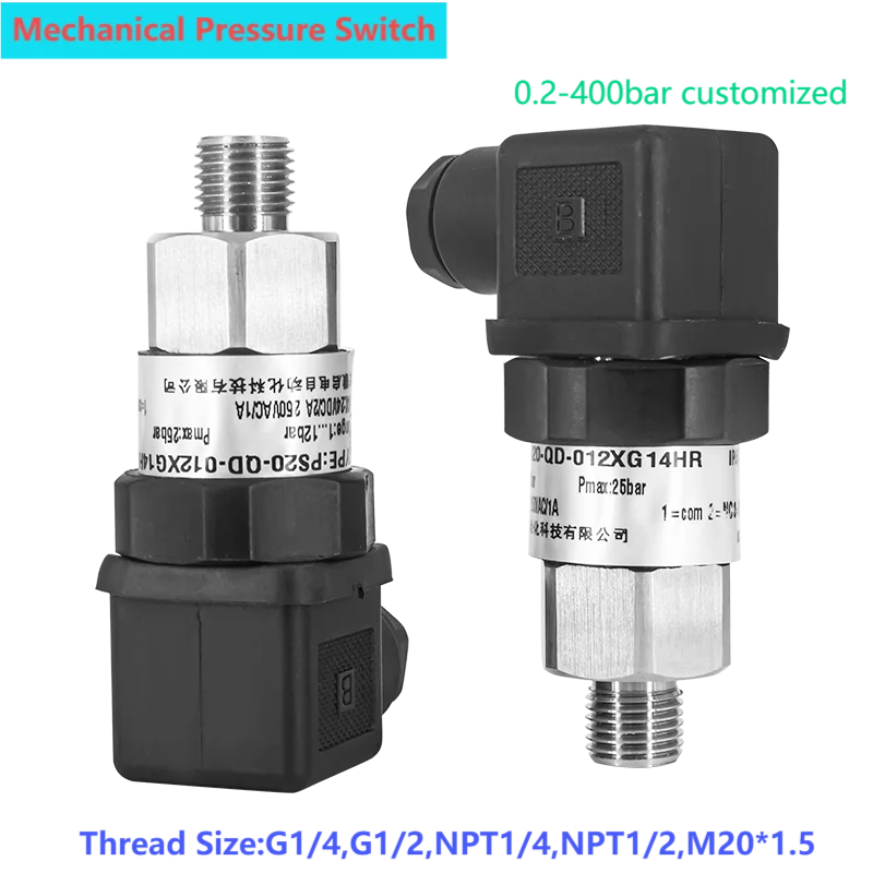 Переключатель механического давления 0 2-бар контроллер мембраны поршня