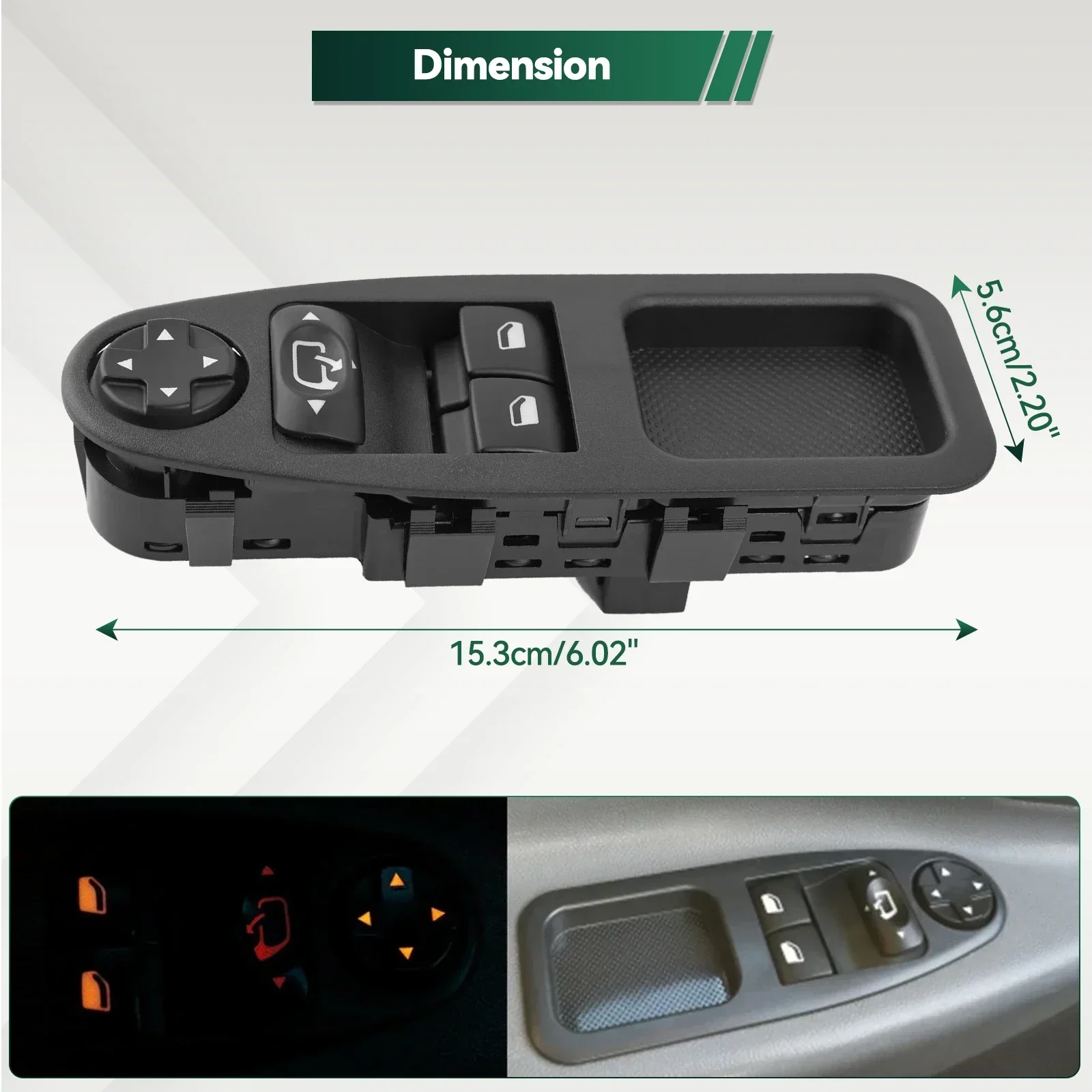 6554ZJ 6554.ZJ для Fiat Scudo Citroen Jumpy Dispatch Peugeot Expert кнопка управления стеклоподъемником