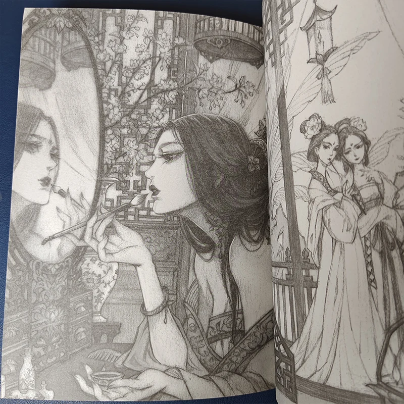 Фото Книжка-раскраска Большие рисунки Антистресс Цветной карандаш Книга для рисования Цветочная тень Книга для рисования линий №5
