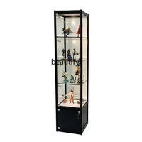 zqdisplay cabinet glass cabinet cosmetics display case household toys showcase transparent display cabinet