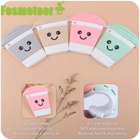 fosmeteor new baby products cartoon silicone cup bpa free teether creative baby silicone chewing gum molar toy teether gift