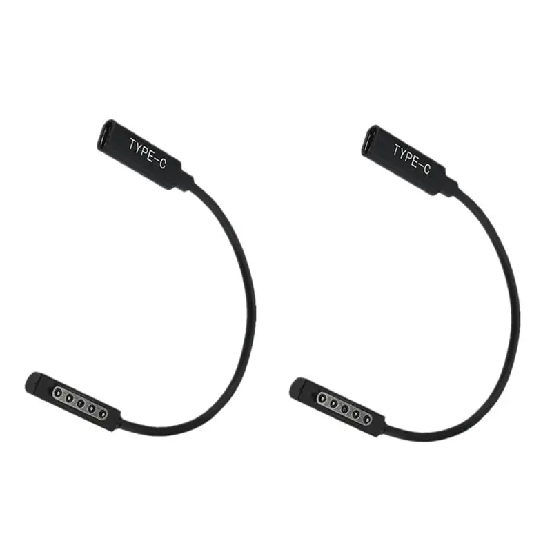 Фото Стильный зарядный кабель Type C PD 2X, адаптер питания USB C с разъемом для подключения Microsof Surface Pro 1/2 Tablet №1