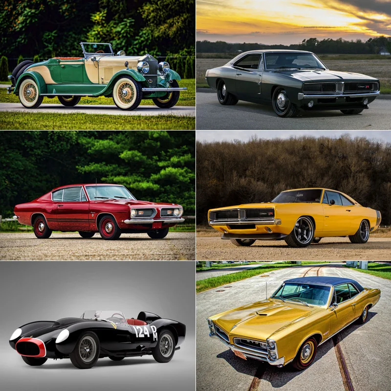 Ретро-постеры в виде мышечной машины металлический знак постер для гаража