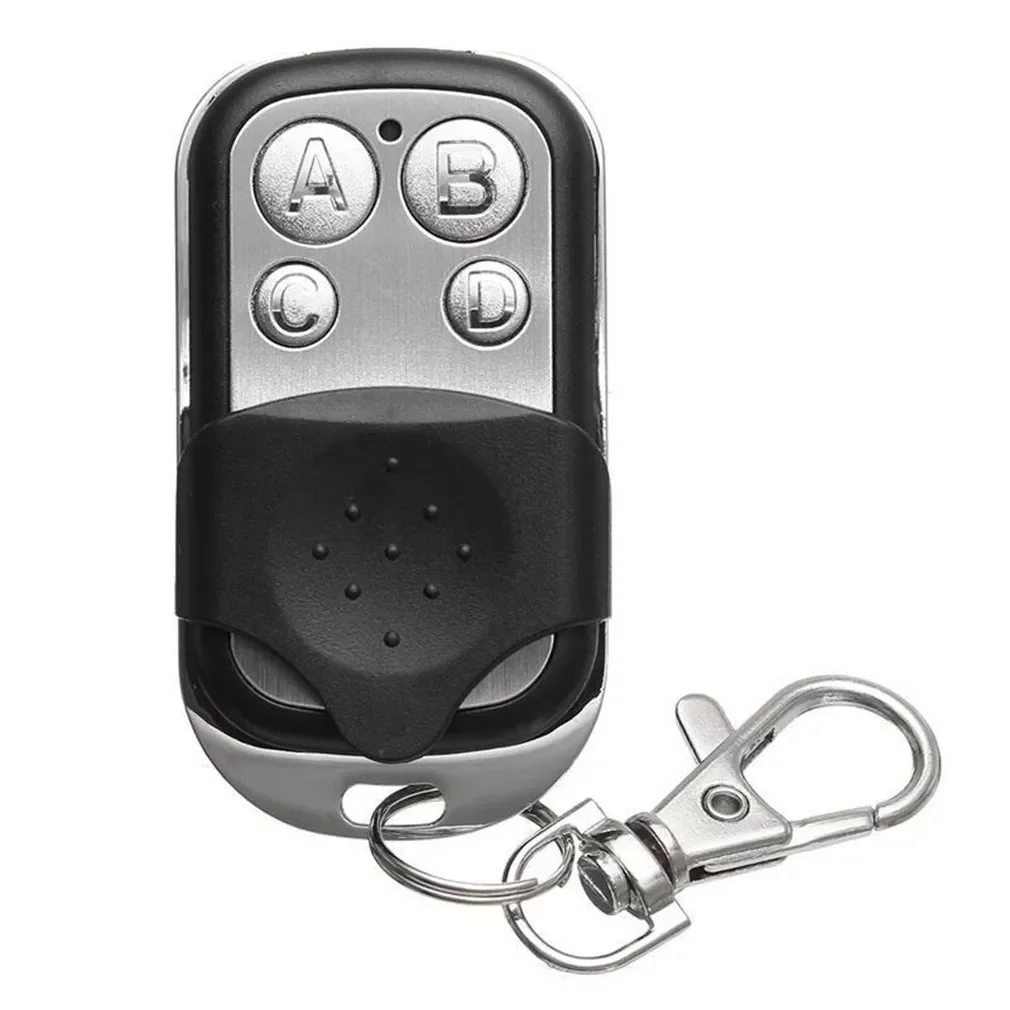 

433MHZ Wireless Copy Remote Control Metal ABCD Four Button Garage Door Universal Copy Code Remote Control