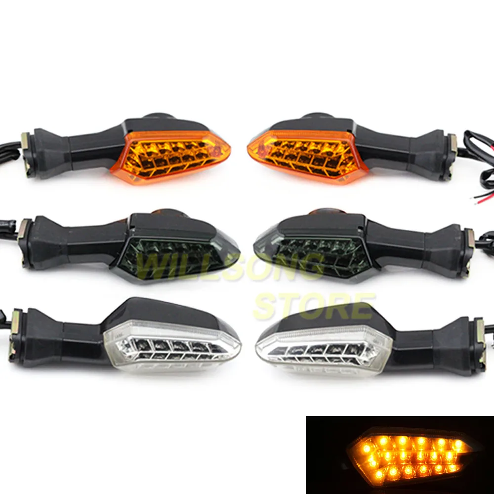 

For Kawasaki Z250 Z300 Z750 Z800 Z1000 KLZ1000 KLE650 Versys ZRX1200 ER6N LED Turn Signal Light Lamp Motorcycle Accessories