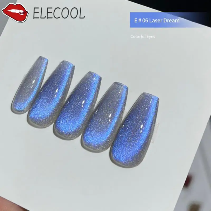 6 Colors Cat Eye Nail Polish Soak Off Uv Led Gel Elf Fairy Gel Nail Polish Manicure Sparkling Glitter Nail Polish Gel 10ml