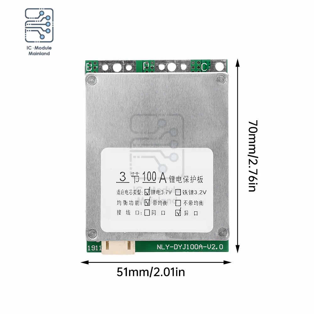 Аккумулятор 3S 16S 12 в 60 50 а 65 А постоянный ток 90-18650 пиковый батарея с защитной