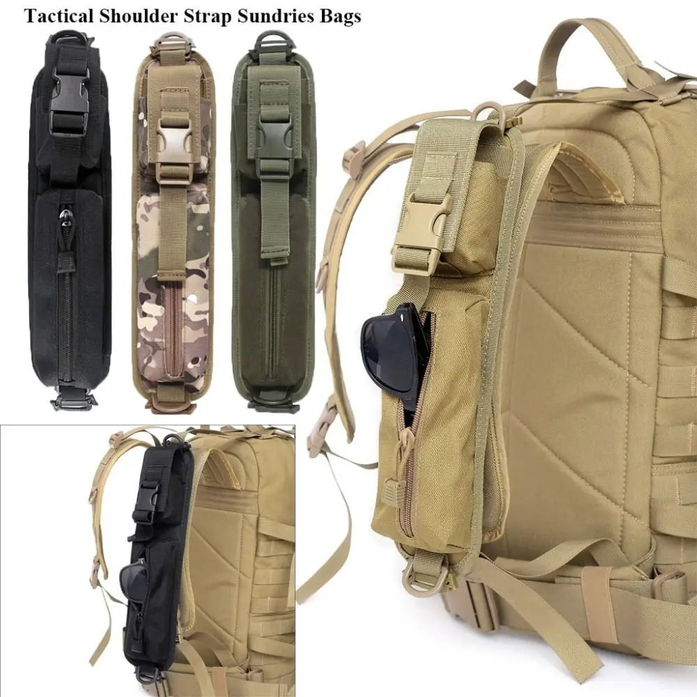 

Multifunctional Tactical Shoulder Strap New 37x8.5cm 4 Colors Backpack Pack Sundries Bags Backpack Accessory