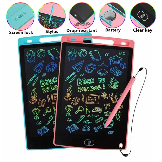 8.5/4.4 In Color Drawing Tablet LCD Writing Tablets For Kids Gift Graffiti Sketchpad Toys Handwriting Board Child Painting Tools 1