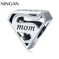 ningan mothers day gift 925 sterling silver beads charms for women bracelet dangle fine jewelry diy