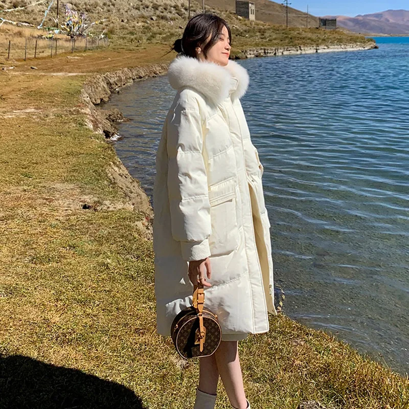 New Winter Coat for Women Coats Parkas Jackets Fur Collar Cotton Padded Jacket Korean Fashion Super Hot Coats Oversize