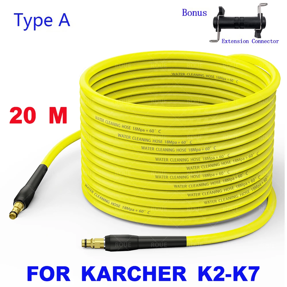 

ROUE для Karcher 6-20 м шланг для мойки высокого давления серии K для K2 K3 K4 K5 K6 K7 аксессуары для шлангов для мойки высокого давления