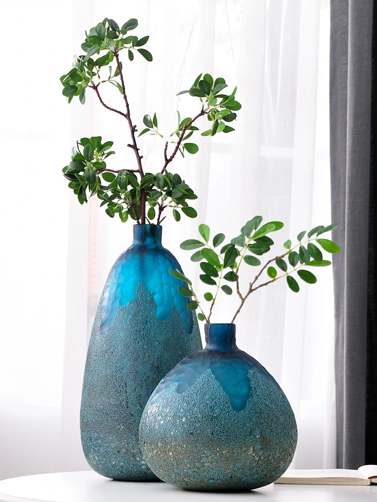 

Modern Simple Nordic Art Vases Decoration Ornaments Living Arrangement Glass Dry Flower Living Room Creative Small Crafts Gift