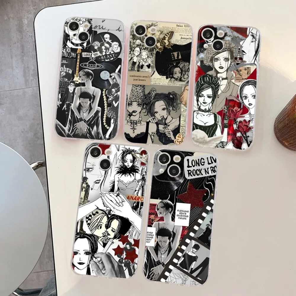 

Nana Osaki Anime Phone Case Silicone Soft for iphone 14 13 12 11 Pro Mini XS MAX 8 7 6 Plus X XS XR Cover