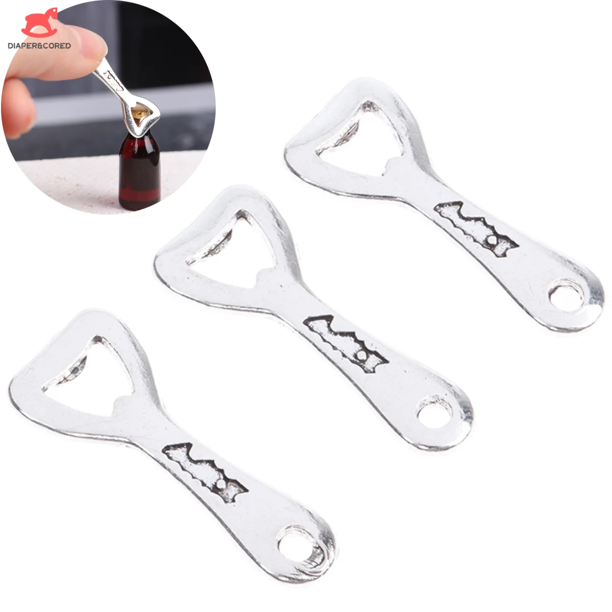 

2/10pcs 1:12 Dollhouse Mininature Beer Bottle Opener Doll House Kitchen Bar Bottles Scene Decoration Dolls Accessories