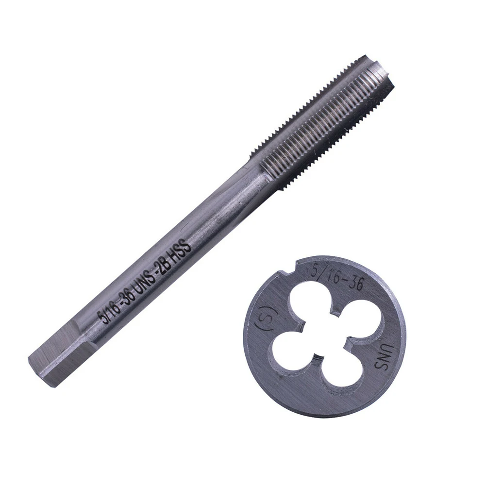 HSS Right Hand Tap And Die 5/16-36 UNS Tap And 5/16-36 UNS Die 25mm Screw Thread Die Tap Hand Tools