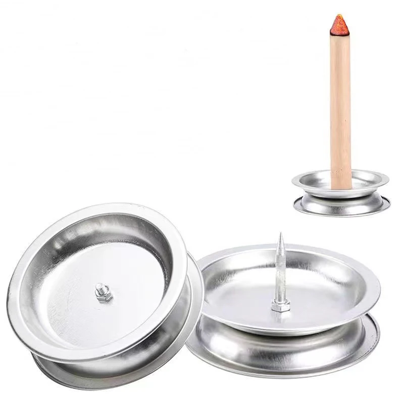 

New 1pc Moxa Stand Holder Stainless Steel Base Support Place Moxibustion Tool The Moxibustion Tray