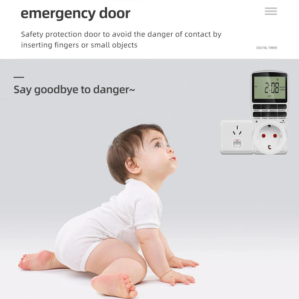 Цифровой таймер с электронным программированием Многофункциональная