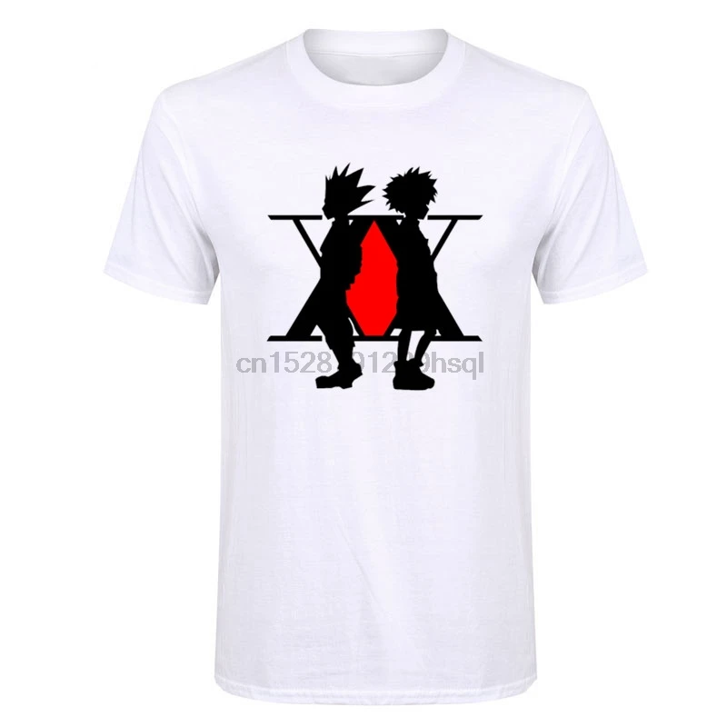 

New 2019 Stylish Hunter X Hunter Anime Killua Zoldyck Design T Shirts Japan Anime X-men Hunter Tshirt Short Sleeve Tee shirt