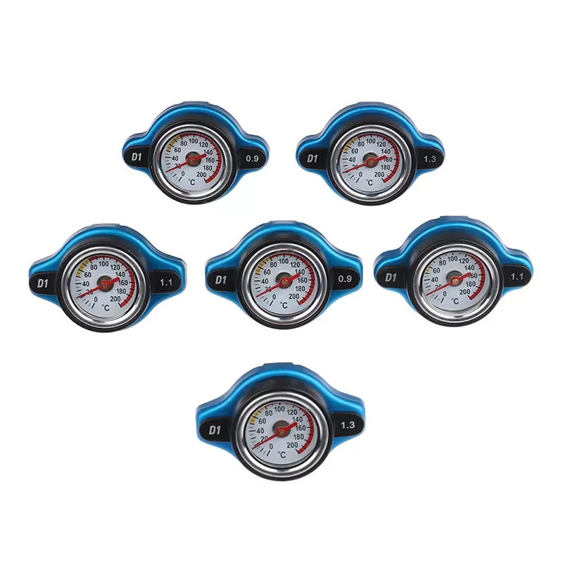 

New Car Motorcycle D1 Spec Thermo Radiator Cap Tank Cover Water Temperature Gauge with Utility Safe 0.9 Bar/ 1.1 Bar/1.3 Bar
