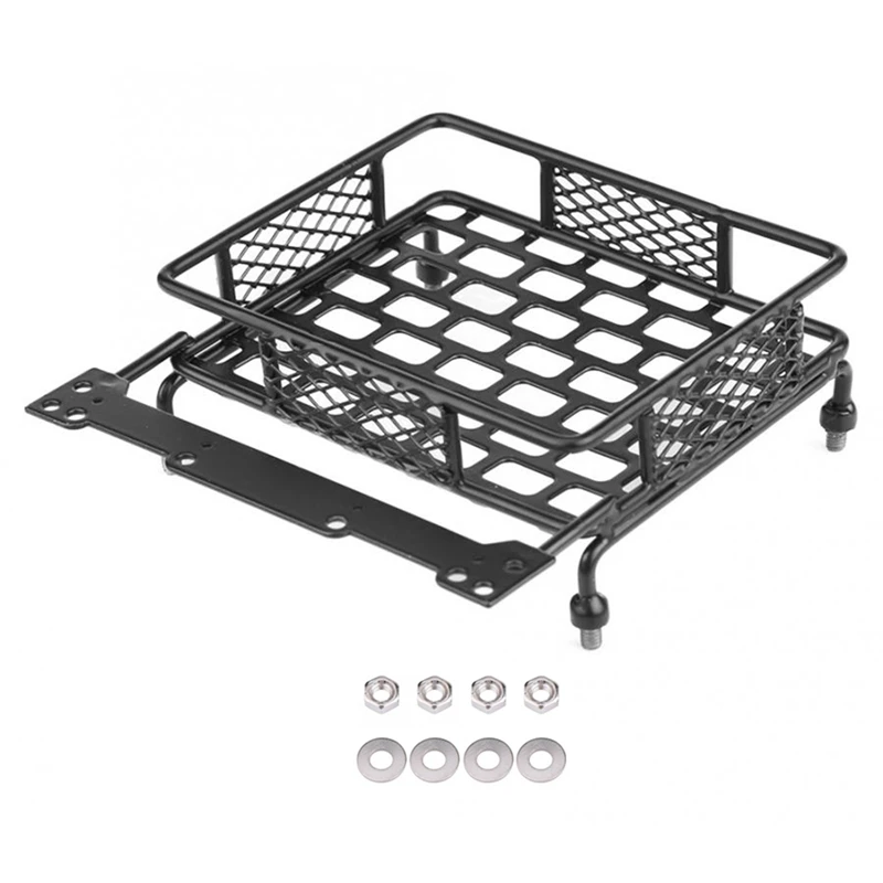 

Metal 113X108mm Luggage Carrier Roof Rack Spare Parts For Axial SCX10 Traxxas TRX4 RC4WD D90 Tamiya CC01 1/10 RC Crawler Car