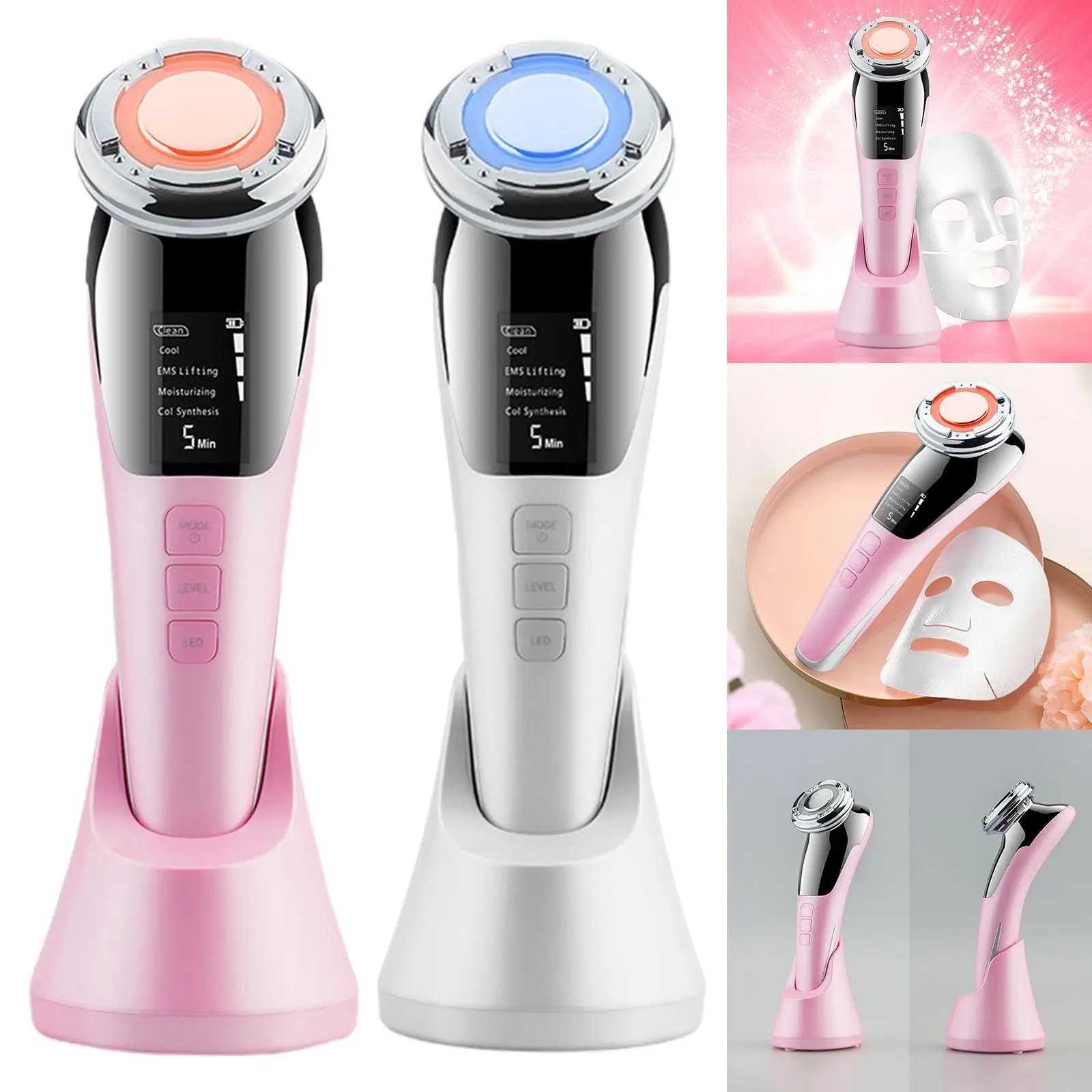 EMS Micro Current Facial Massager Promote Essence Absorption Skin Care Beauty Device |