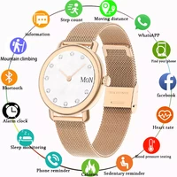 new ecgppg smart watch women menstrual cycle reminder heart rate detector fashion ultra thin ladies smartwatch fitness tracker