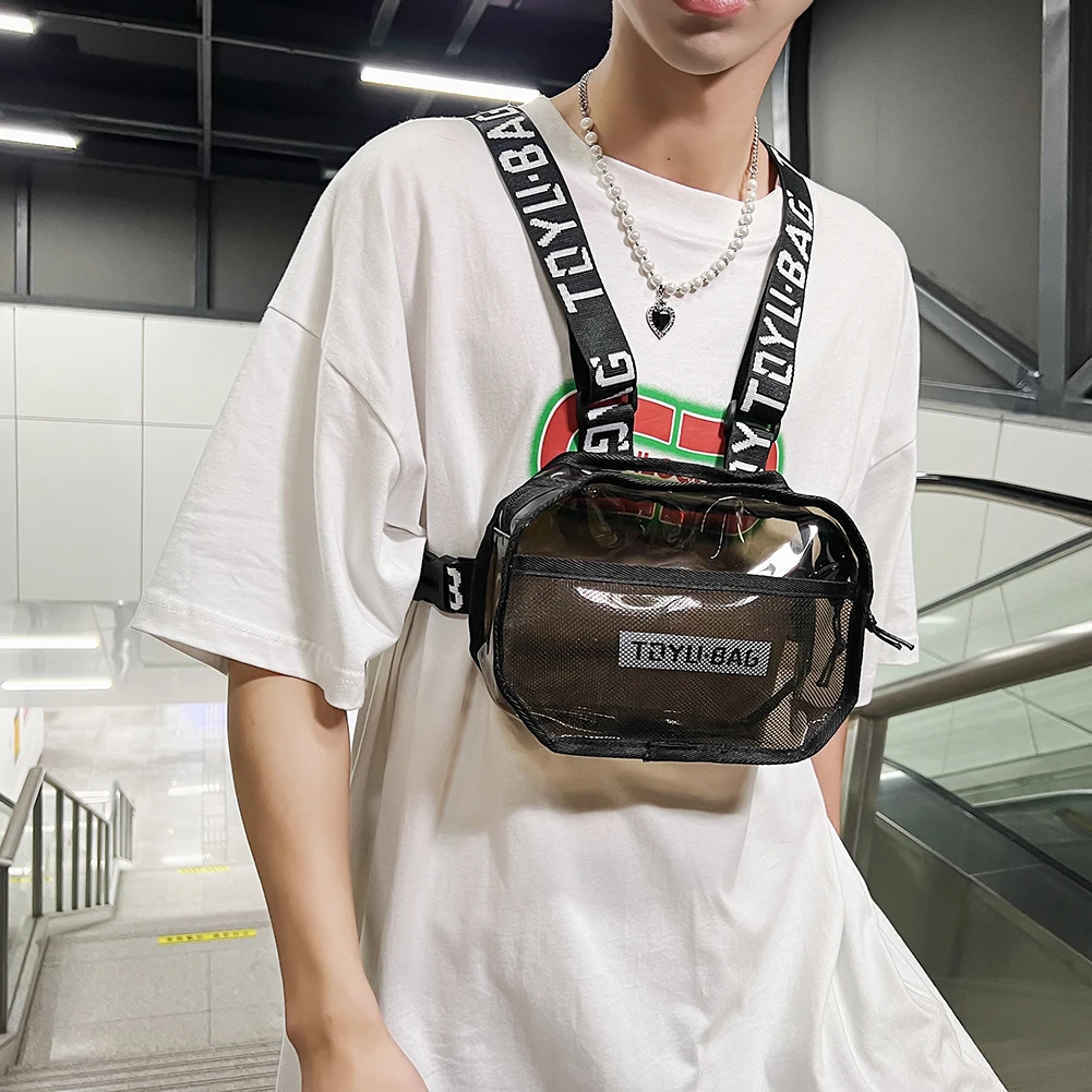 

Fashion Chest Bag Adjustable Women Men Vest Fanny Pack Outdoor Street Trend Hip Hop Streetwear Travel Tactical Chest Pack