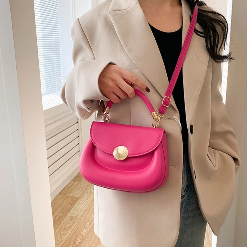 

PU Leather Shoulder Bag Small Messenger Crossbody Work Bags Vintage Handbag