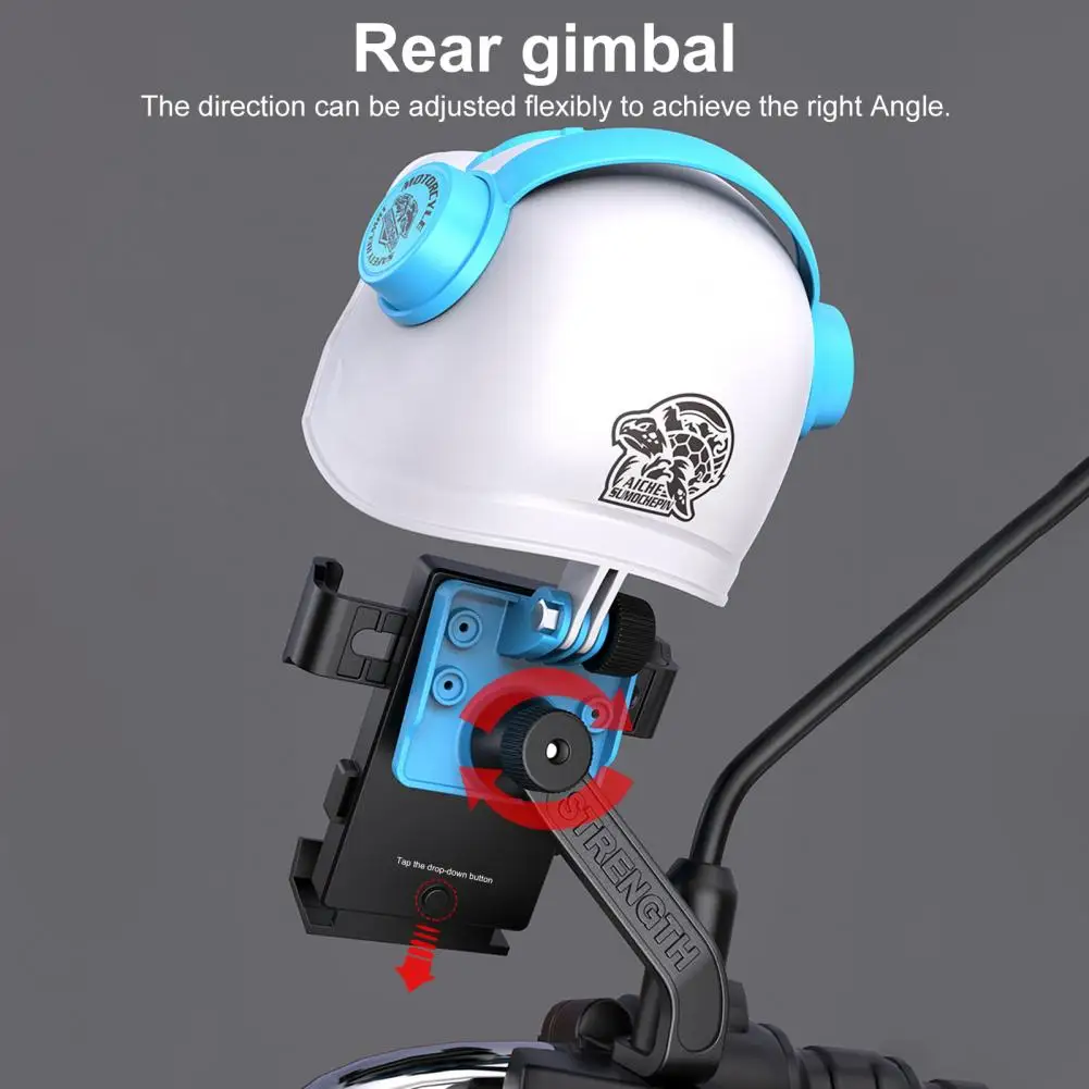 

Practical Motorcycle Phone Stand Free Angle Adjustment Plastic Sun Protection Motorcycle Phone Mount Motorcycle Accessory