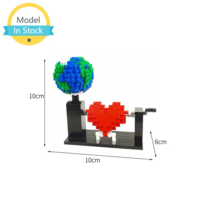 

Конструктор MOC Make The Love, робот, движение земли, демонстрация любви, красное сердце, демонстрация, сборный кирпич, коллекционный подарок для му...