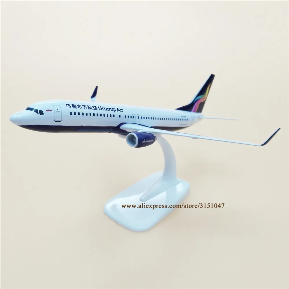 Новинка, модель самолета 20 см China Urumqi Air Airlines, модель самолета из металлического сплава для авиакомпаний Боинг 737 B737