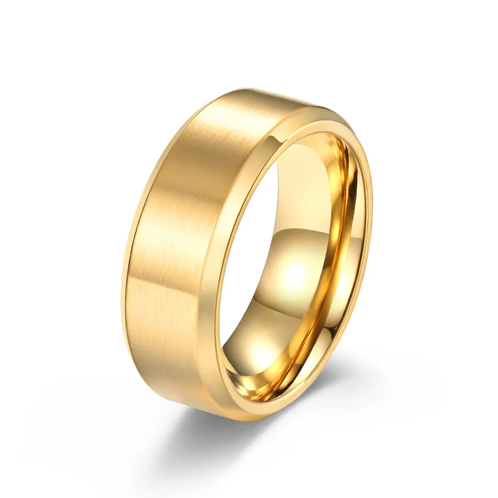

Personalized Engraved Name Promise Ring Customized Date Text Symbols Rings for Men Punk Black Gold Titanium Steel Jewelry