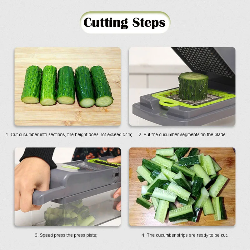 12 In1 Mandoline Vegetable Cutter Kitchen Accessories Peeler Chopper Slicer Fruit Potato Onion Carrot Grater with Drain Basket |