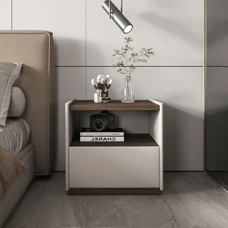 

Makeup Drawer Sofa Side Table Creative Luxury MDF Nightstand Minimalist Small Created Mudopara Bedroom Meuble Furniture AA50BT