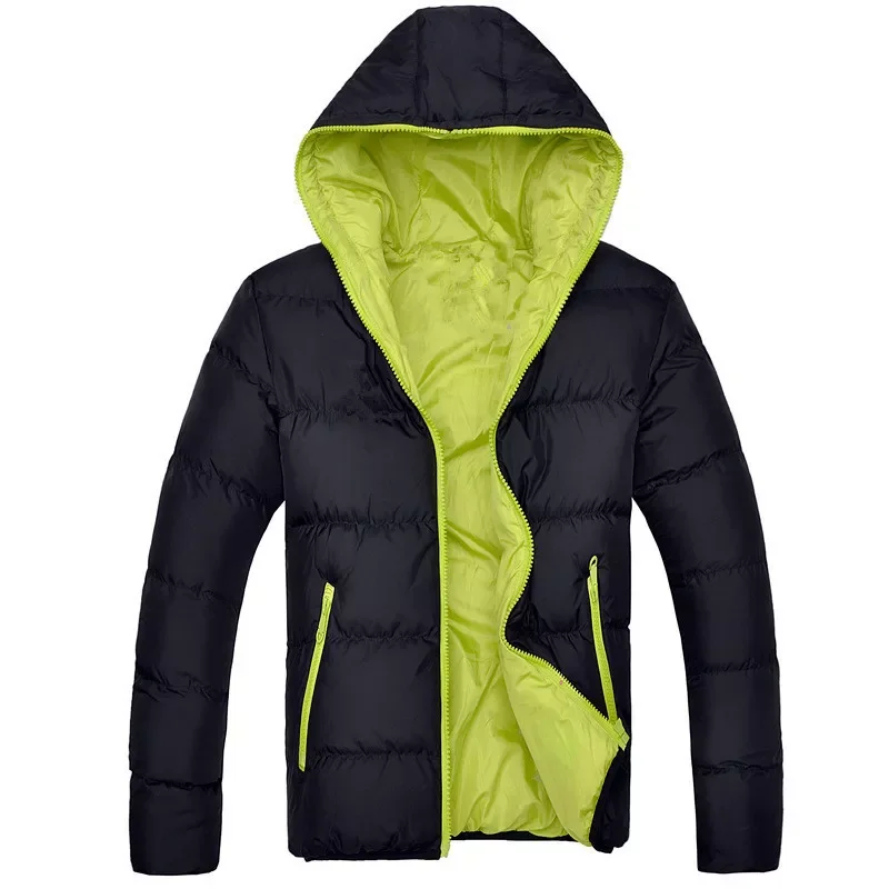 

Hooded Thermal Down Cotton Parkas Male Casual Hoodies Windbreaker Warm Coats 5XL,YA696 Men Winter Jacket Fashion