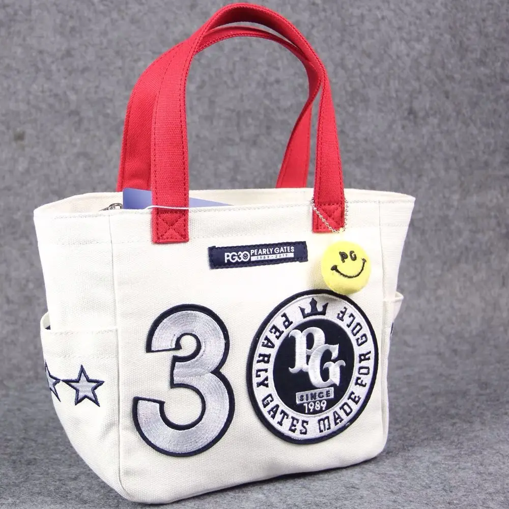 

2022 New 89 Golf Bag Men and women General Large-capacity Canvas Handbag Cartoon Embroidery Storage Bag golf Equipment