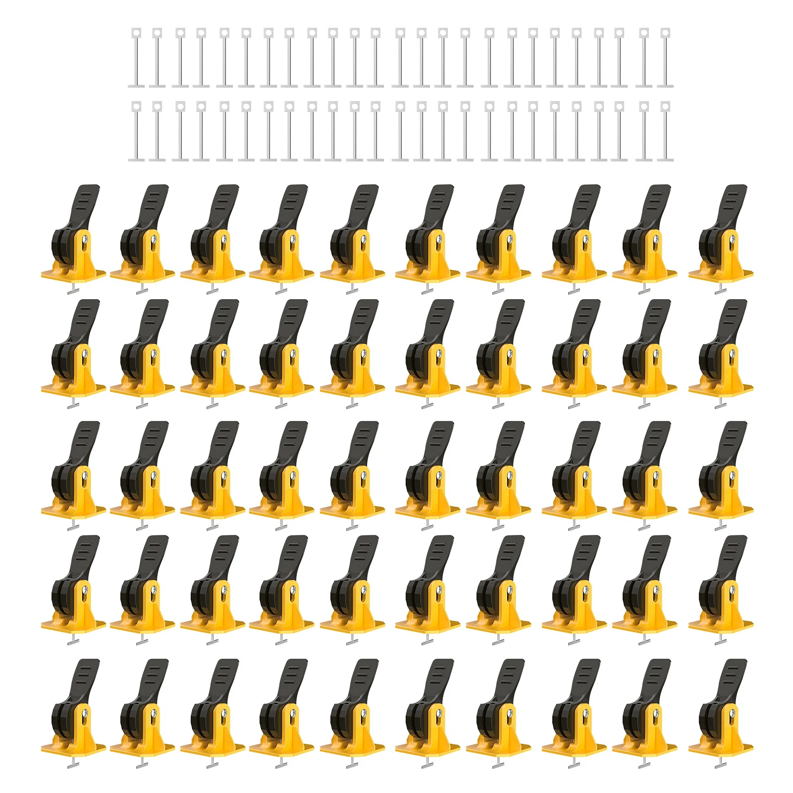 

100pcs Wall Reusable Practical Spacers Clips Easy Install Construction Tools Tile Leveling System Kit Home Laying Aid DIY Floors