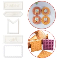 decoration geometric baking tools love pattern cookie embosser english letter 3d embossing mold fondant biscuit mold